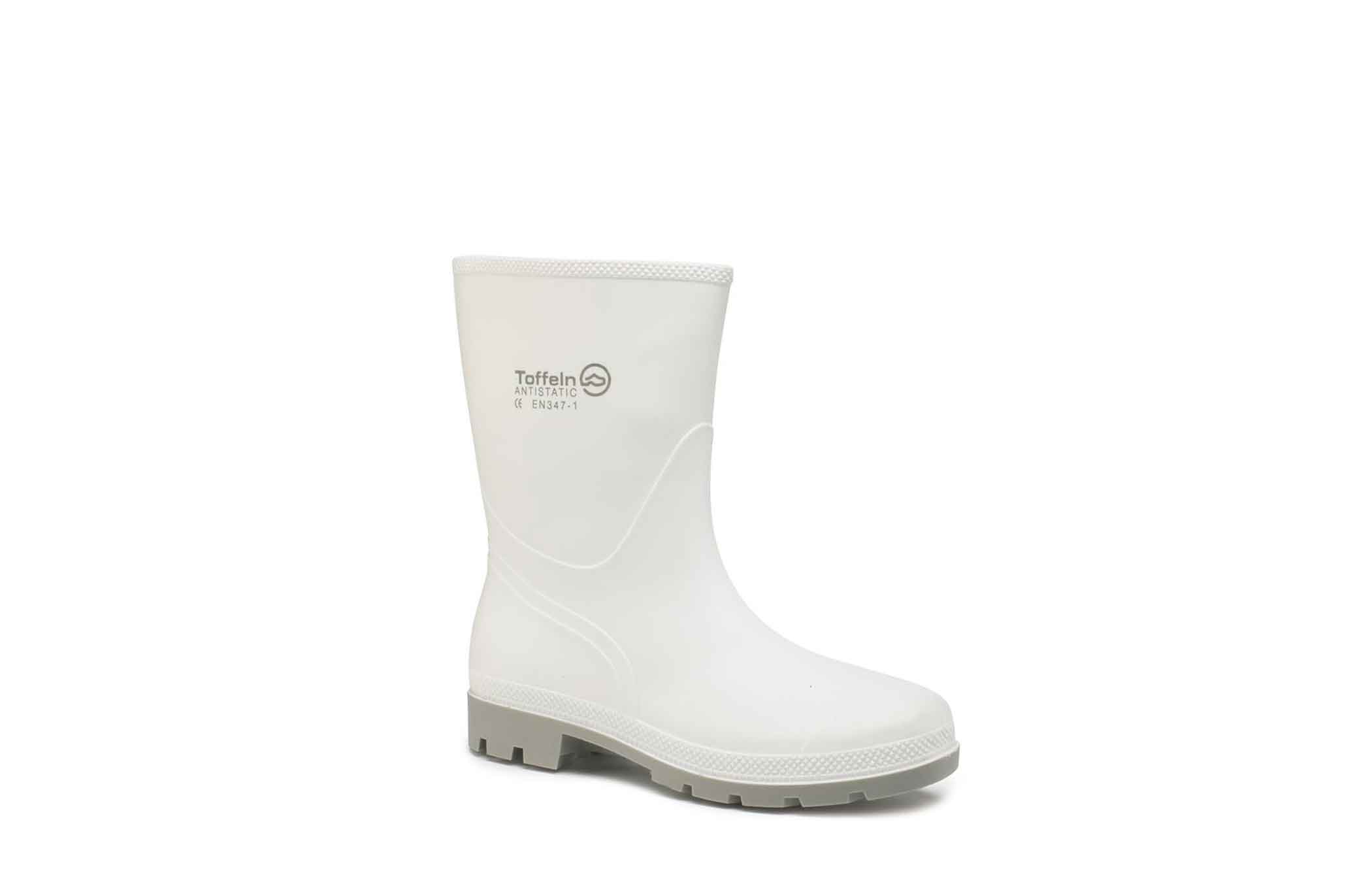 White Half Wellington Boots - Hygienic and Lightweight